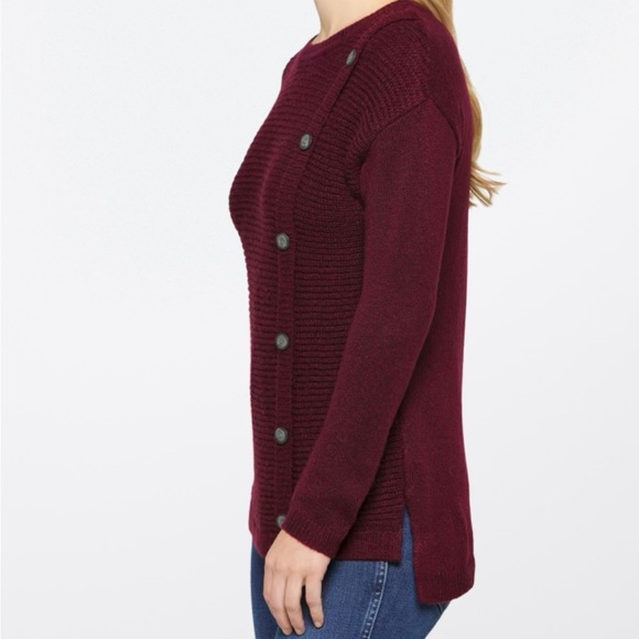 Fortune& Ivy Dolores Button Detail Sweater - Picture 3 of 5